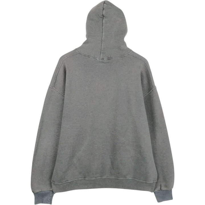 90'S Russell plain blank sweatshirt hoodie men's XL vintage cotton gray type Vintage Second Hand