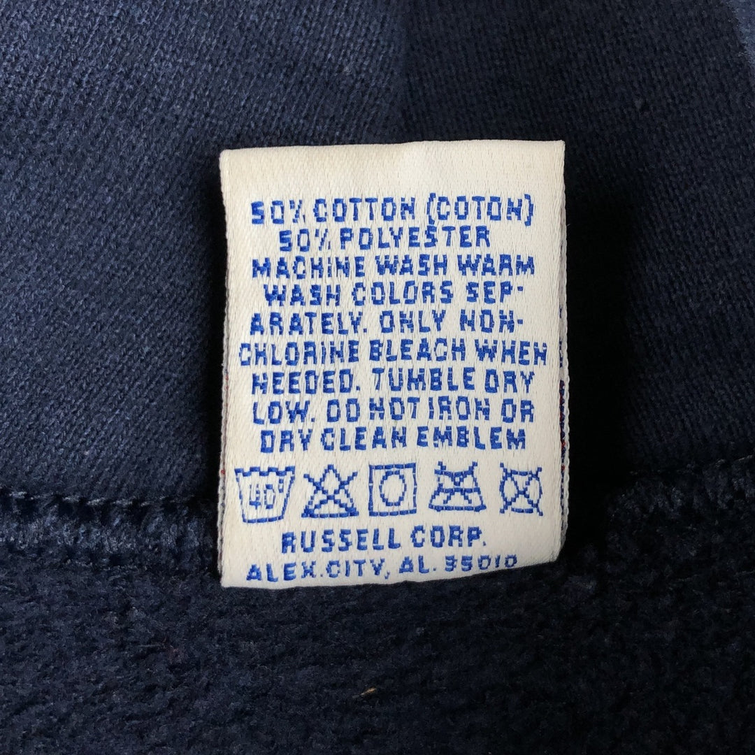 Vintage 90'S Russell blank sweatshirt, made in the USA, size XXL. cotton navy blue type Vintage Second Hand
