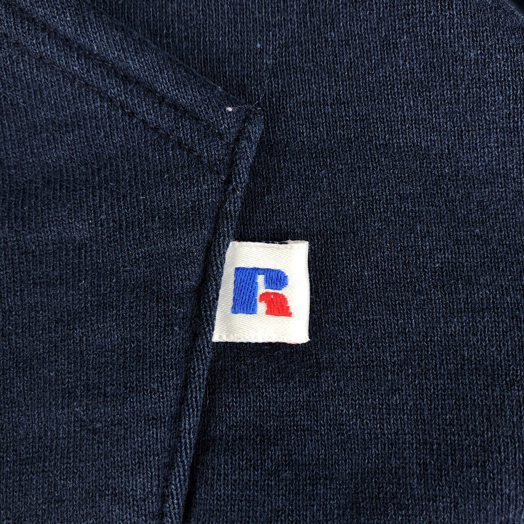 Vintage 90'S Russell blank sweatshirt, made in the USA, size XXL. cotton navy blue type Vintage Second Hand