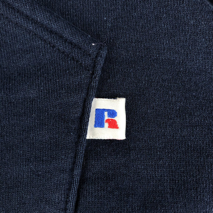 Vintage 90'S Russell blank sweatshirt, made in the USA, size XXL. cotton navy blue type Vintage Second Hand