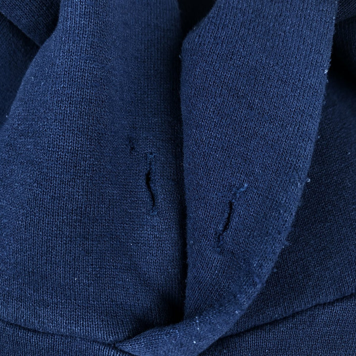 90'S Russell plain blank sweatshirt hoodie made in USA men's XL vintage cotton navy blue type Vintage Second Hand