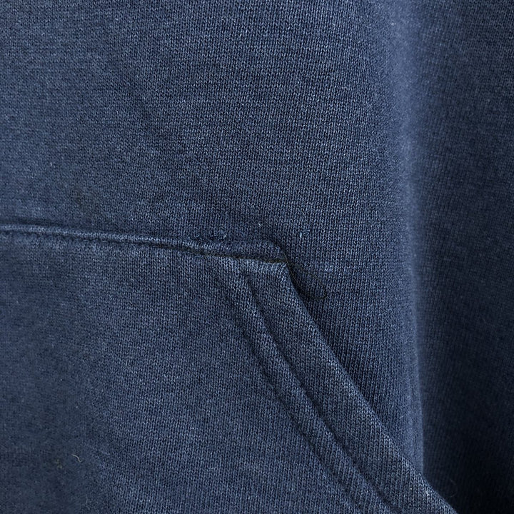 90'S Russell plain blank sweatshirt hoodie made in USA men's XL vintage cotton navy blue type Vintage Second Hand