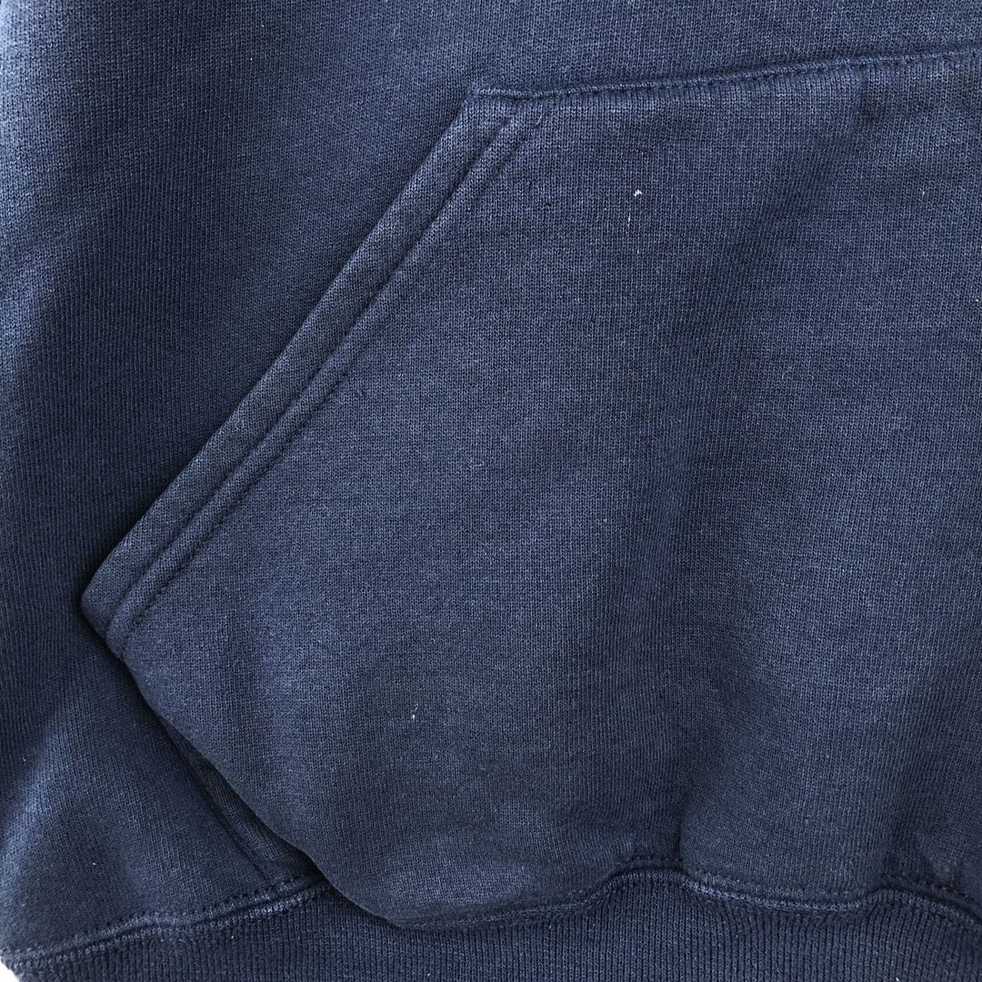 90'S Russell plain blank sweatshirt hoodie made in USA men's XL vintage cotton navy blue type Vintage Second Hand