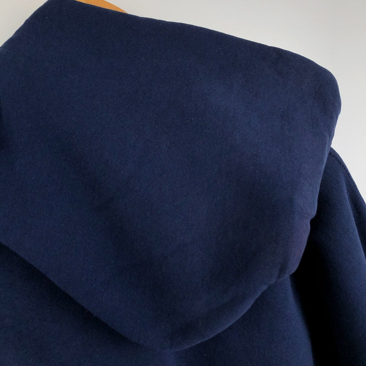 90'S Russell plain blank sweatshirt hoodie made in USA men's XL vintage cotton navy blue type Vintage Second Hand