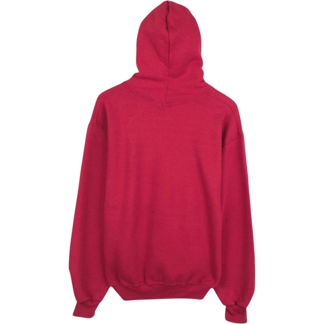 90'S Russell plain blank sweatshirt hoodie men's M size vintage cotton red type Vintage Second Hand