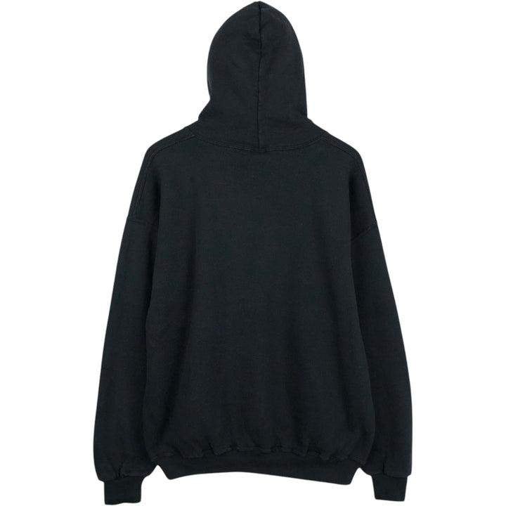90'S Russell plain blank sweatshirt hoodie men's XL vintage cotton black type Vintage Second Hand