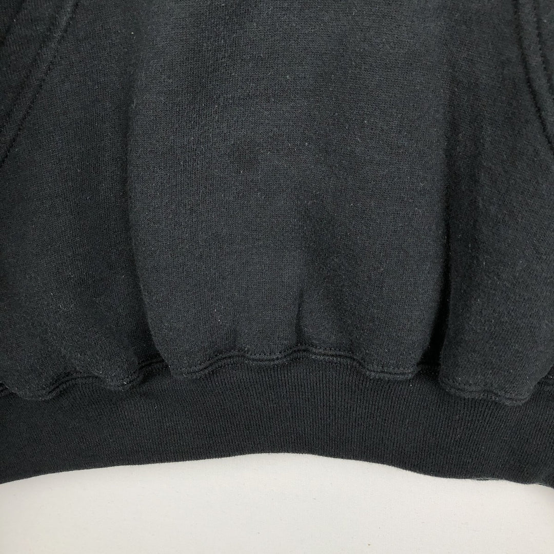 90'S Russell plain blank sweatshirt hoodie men's XL vintage cotton black type Vintage Second Hand