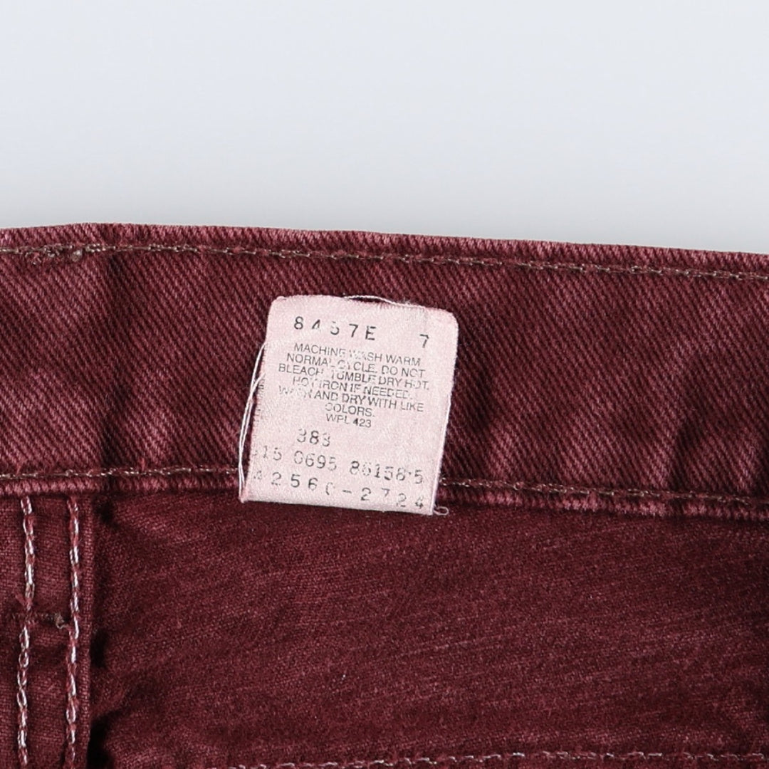 1990'S Levi's 550 Loose Fit Tapered Leg Orange Tab Tapered Denim Pants, Made in USA, Men's Size W34 (approx.), Vintage cotton Purple type red-purple Vintage Second Hand