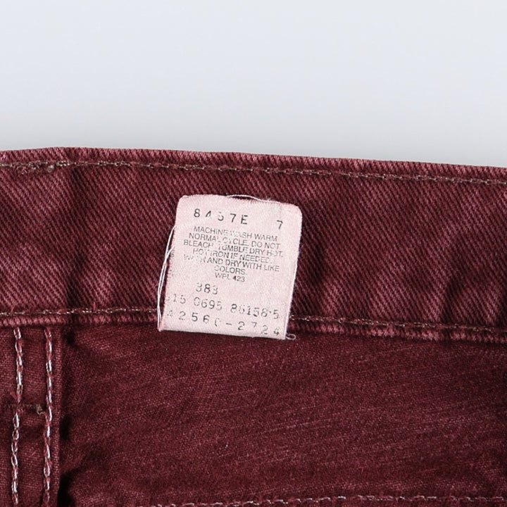 1990'S Levi's 550 Loose Fit Tapered Leg Orange Tab Tapered Denim Pants, Made in USA, Men's Size W34 (approx.), Vintage cotton Purple type red-purple Vintage Second Hand