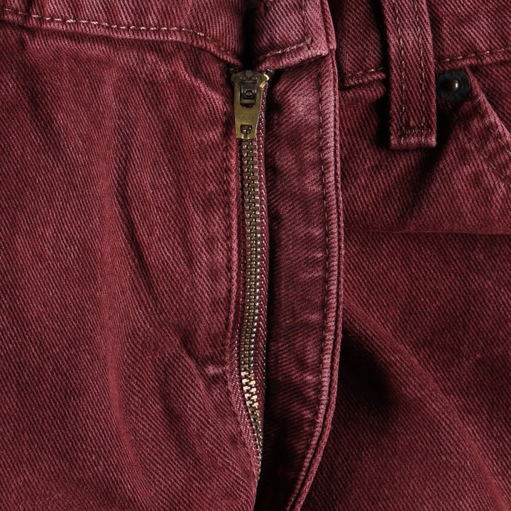 1990'S Levi's 550 Loose Fit Tapered Leg Orange Tab Tapered Denim Pants, Made in USA, Men's Size W34 (approx.), Vintage cotton Purple type red-purple Vintage Second Hand
