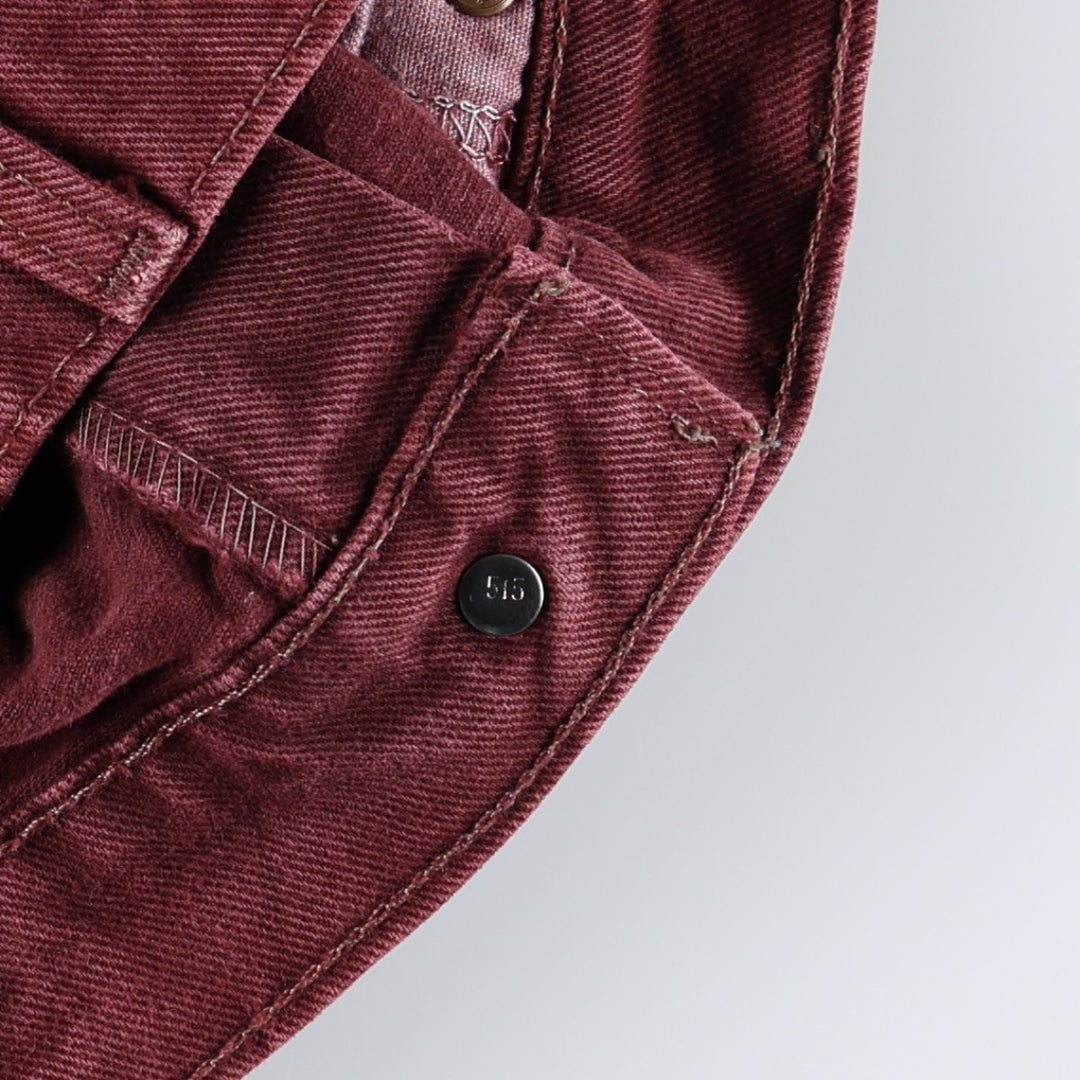 1990'S Levi's 550 Loose Fit Tapered Leg Orange Tab Tapered Denim Pants, Made in USA, Men's Size W34 (approx.), Vintage cotton Purple type red-purple Vintage Second Hand