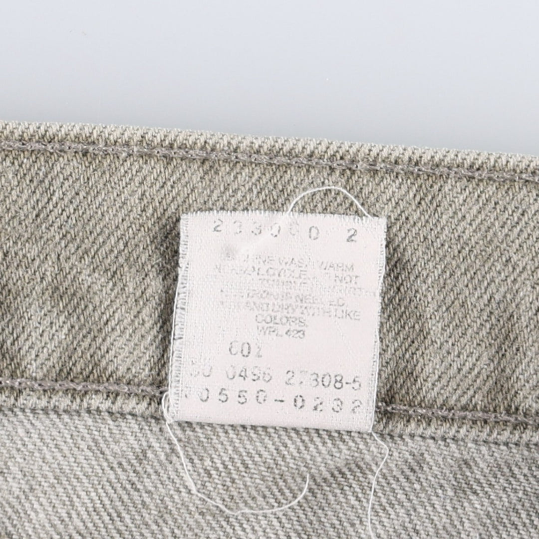 90'S Levi's 550 Relaxed Fit Tapered Leg Orange Tab Tapered Denim Pants, Made in USA, Men's W35 (approx.), Vintage cotton Khaki type Vintage Second Hand