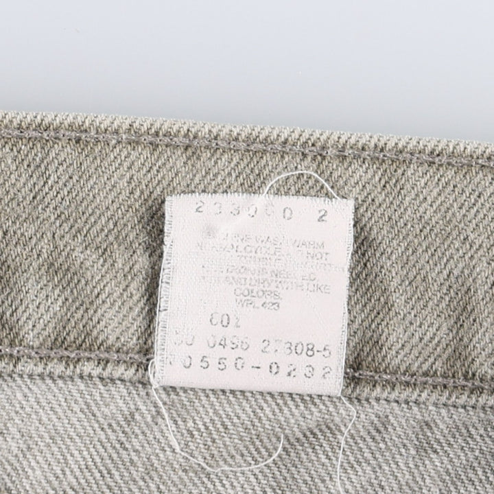 90'S Levi's 550 Relaxed Fit Tapered Leg Orange Tab Tapered Denim Pants, Made in USA, Men's W35 (approx.), Vintage cotton Khaki type Vintage Second Hand
