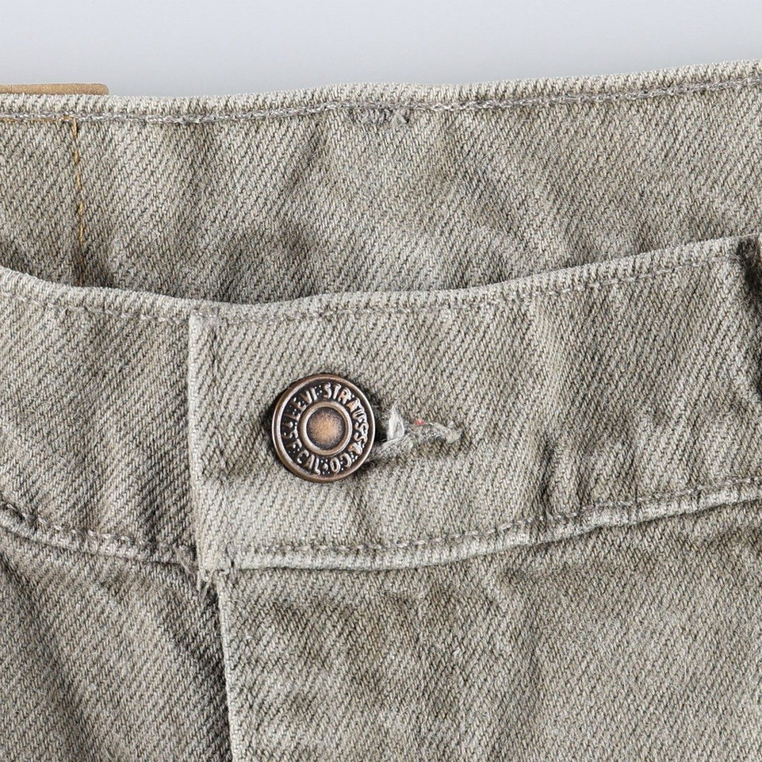 90'S Levi's 550 Relaxed Fit Tapered Leg Orange Tab Tapered Denim Pants, Made in USA, Men's W35 (approx.), Vintage cotton Khaki type Vintage Second Hand