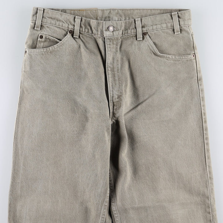 90'S Levi's 550 Relaxed Fit Tapered Leg Orange Tab Tapered Denim Pants, Made in USA, Men's W35 (approx.), Vintage cotton Khaki type Vintage Second Hand