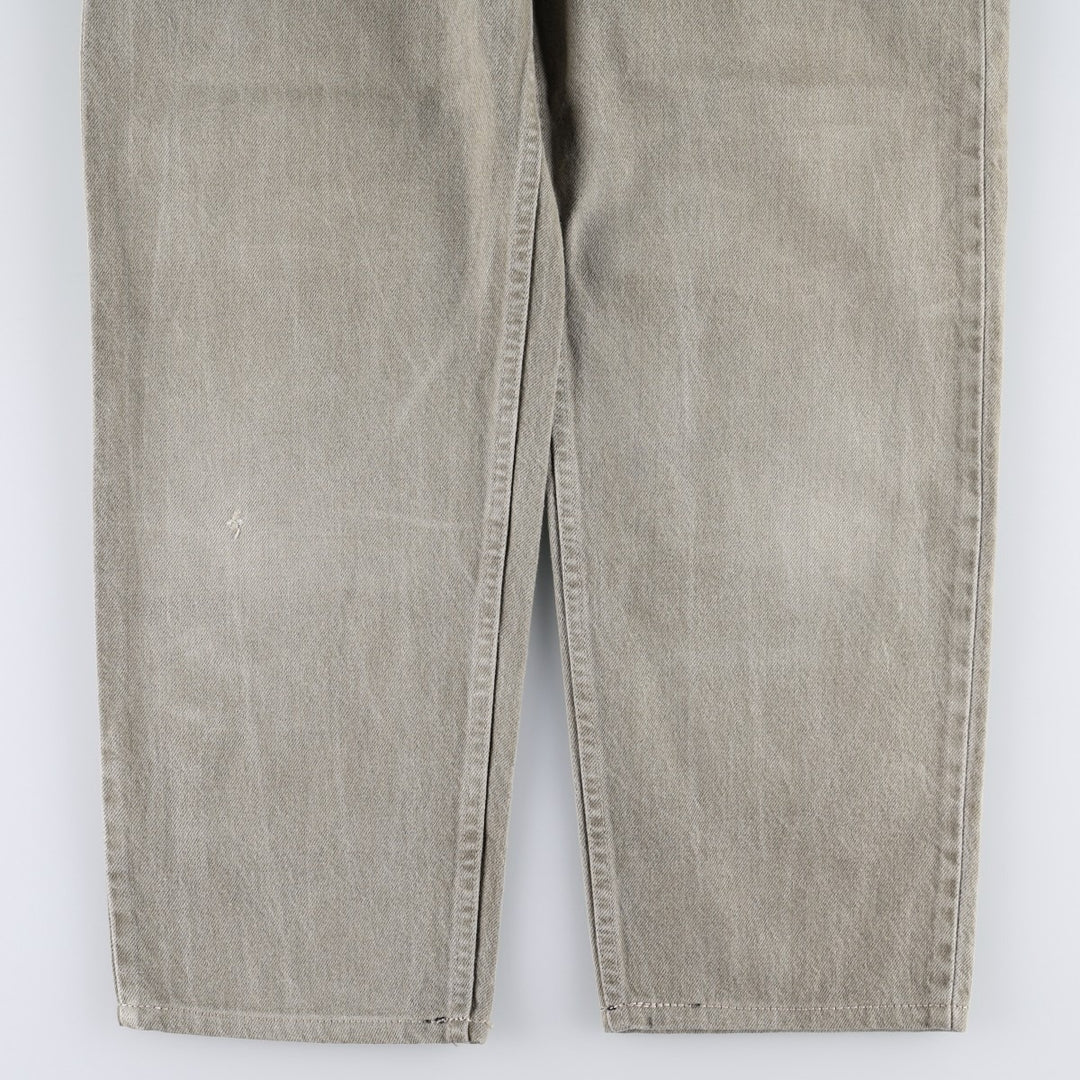 90'S Levi's 550 Relaxed Fit Tapered Leg Orange Tab Tapered Denim Pants, Made in USA, Men's W35 (approx.), Vintage cotton Khaki type Vintage Second Hand
