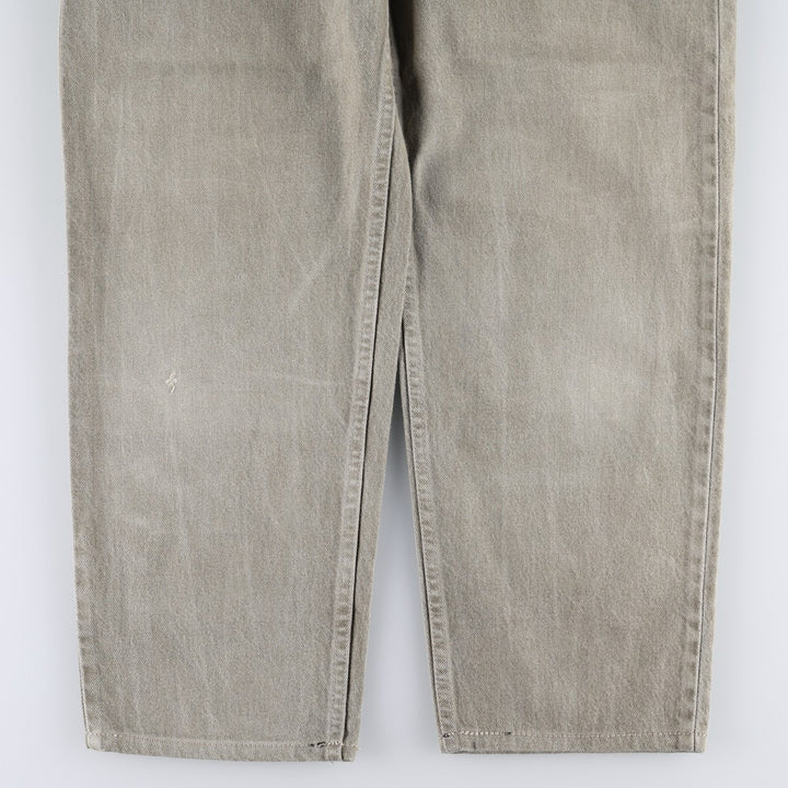 90'S Levi's 550 Relaxed Fit Tapered Leg Orange Tab Tapered Denim Pants, Made in USA, Men's W35 (approx.), Vintage cotton Khaki type Vintage Second Hand