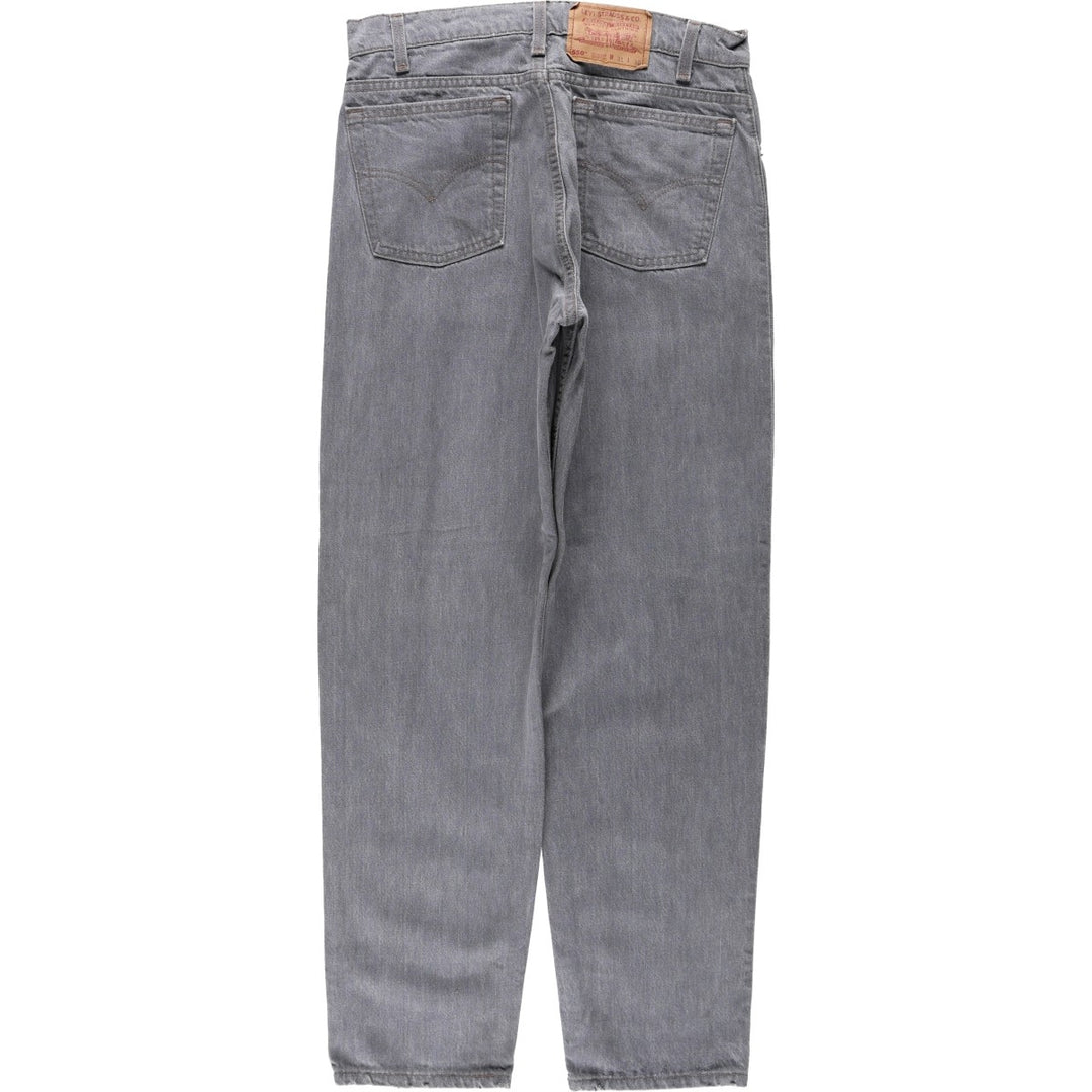 90'S Levi's 550 Relaxed Fit Tapered Leg Tapered Denim Pants Made in USA Men's W31 Vintage cotton gray type Vintage Second Hand