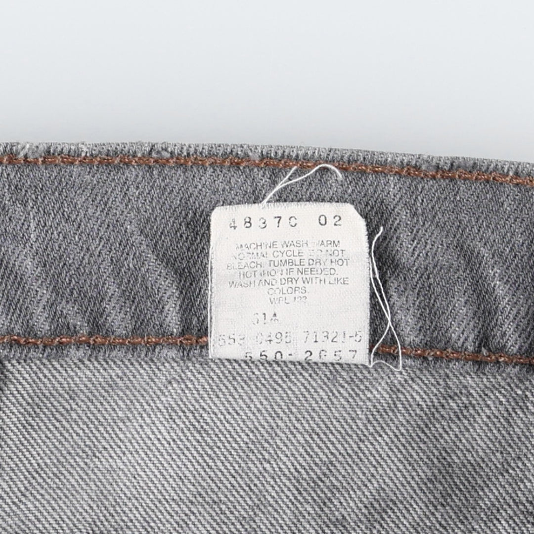 90'S Levi's 550 Relaxed Fit Tapered Leg Tapered Denim Pants Made in USA Men's W31 Vintage cotton gray type Vintage Second Hand