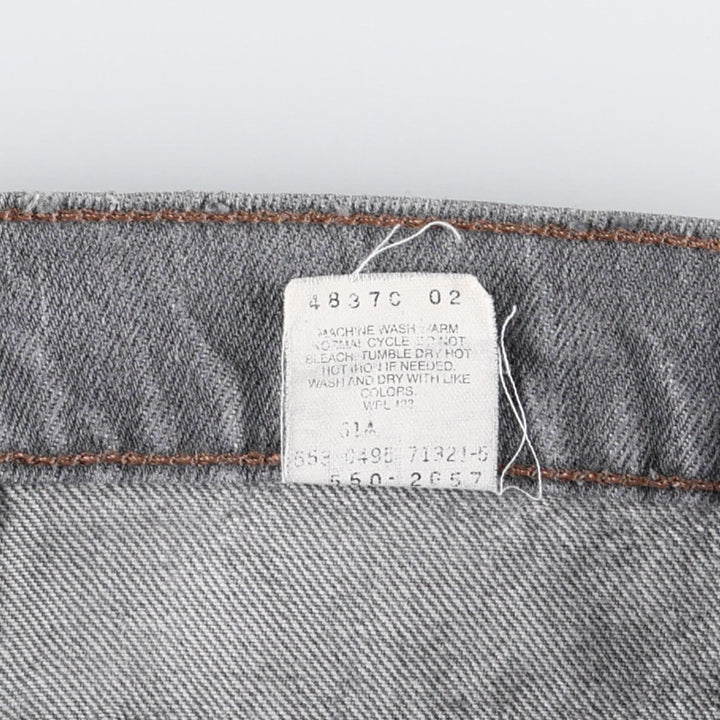 90'S Levi's 550 Relaxed Fit Tapered Leg Tapered Denim Pants Made in USA Men's W31 Vintage cotton gray type Vintage Second Hand