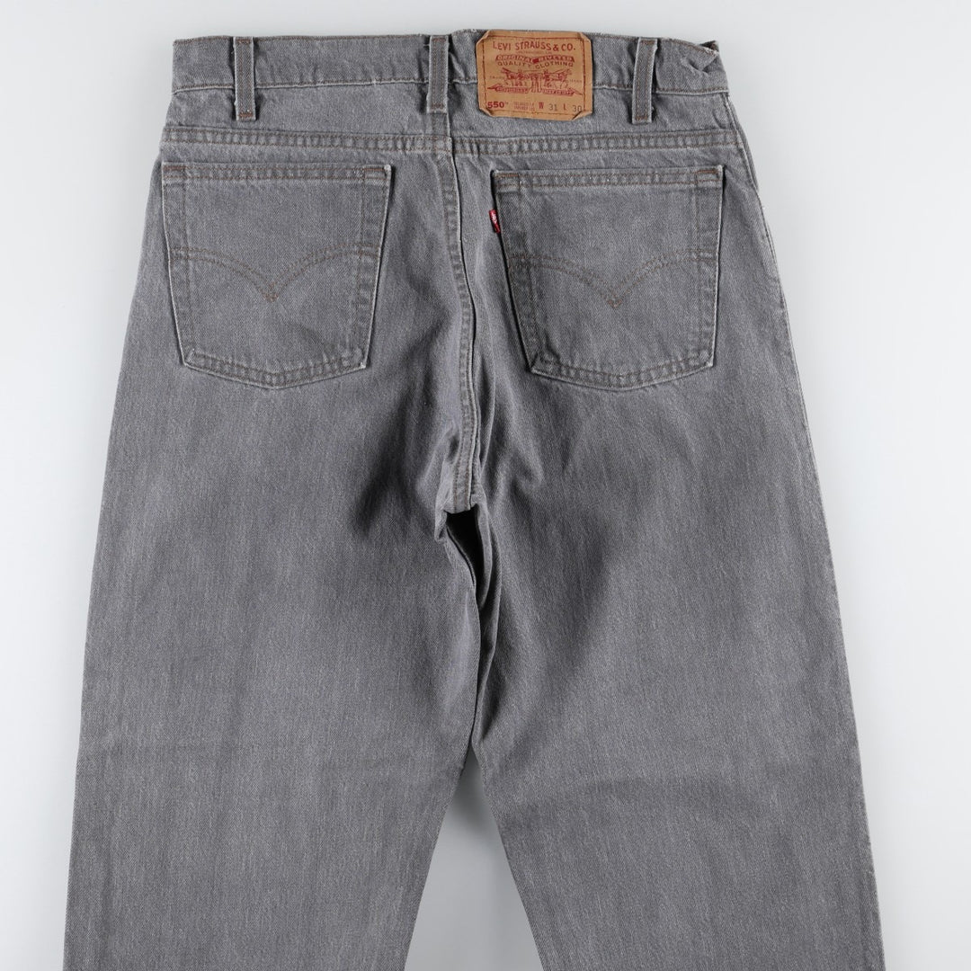 90'S Levi's 550 Relaxed Fit Tapered Leg Tapered Denim Pants Made in USA Men's W31 Vintage cotton gray type Vintage Second Hand