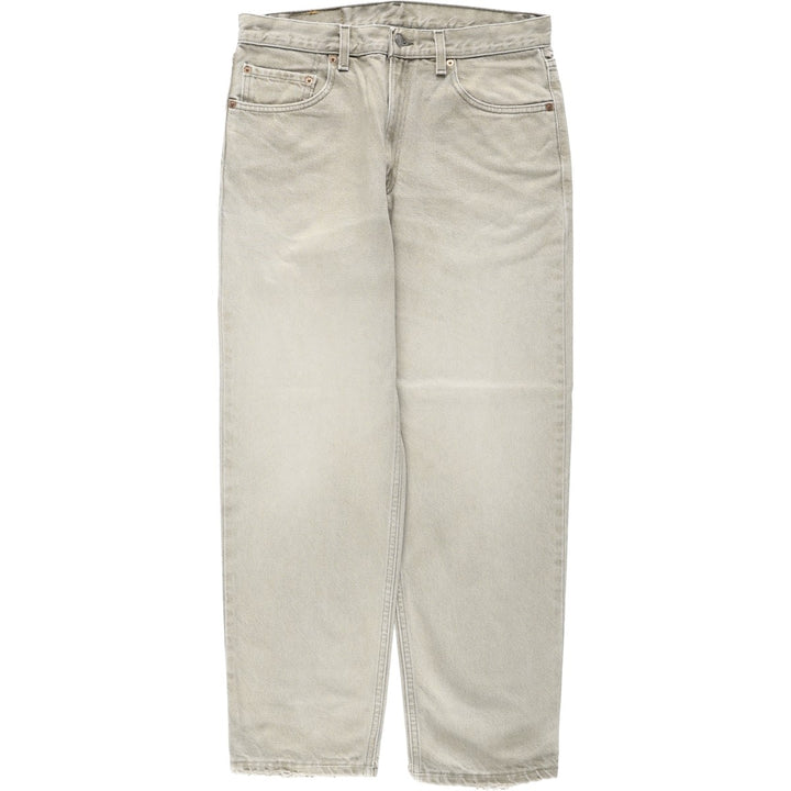 90'S Levi's 550 Relaxed Fit Tapered Denim Pants Made in USA Men's W34 Vintage cotton Khaki type Vintage Second Hand