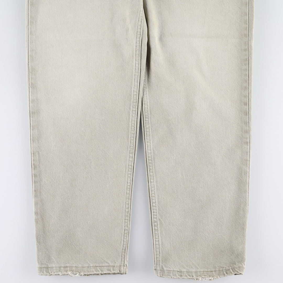 90'S Levi's 550 Relaxed Fit Tapered Denim Pants Made in USA Men's W34 Vintage cotton Khaki type Vintage Second Hand