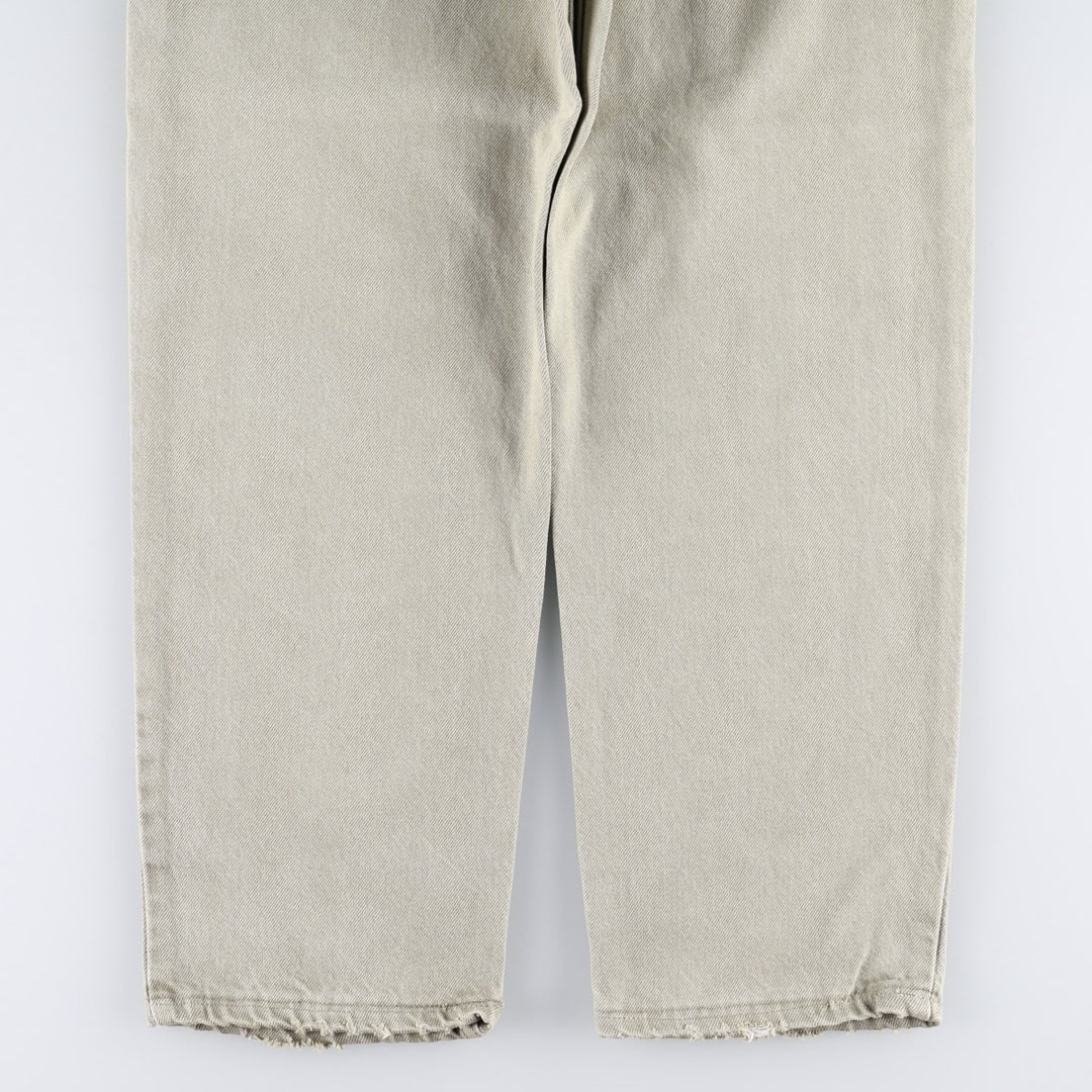 90'S Levi's 550 Relaxed Fit Tapered Denim Pants Made in USA Men's W34 Vintage cotton Khaki type Vintage Second Hand