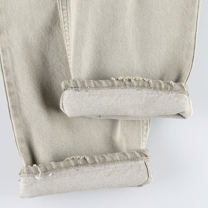 90'S Levi's 550 Relaxed Fit Tapered Denim Pants Made in USA Men's W34 Vintage cotton Khaki type Vintage Second Hand