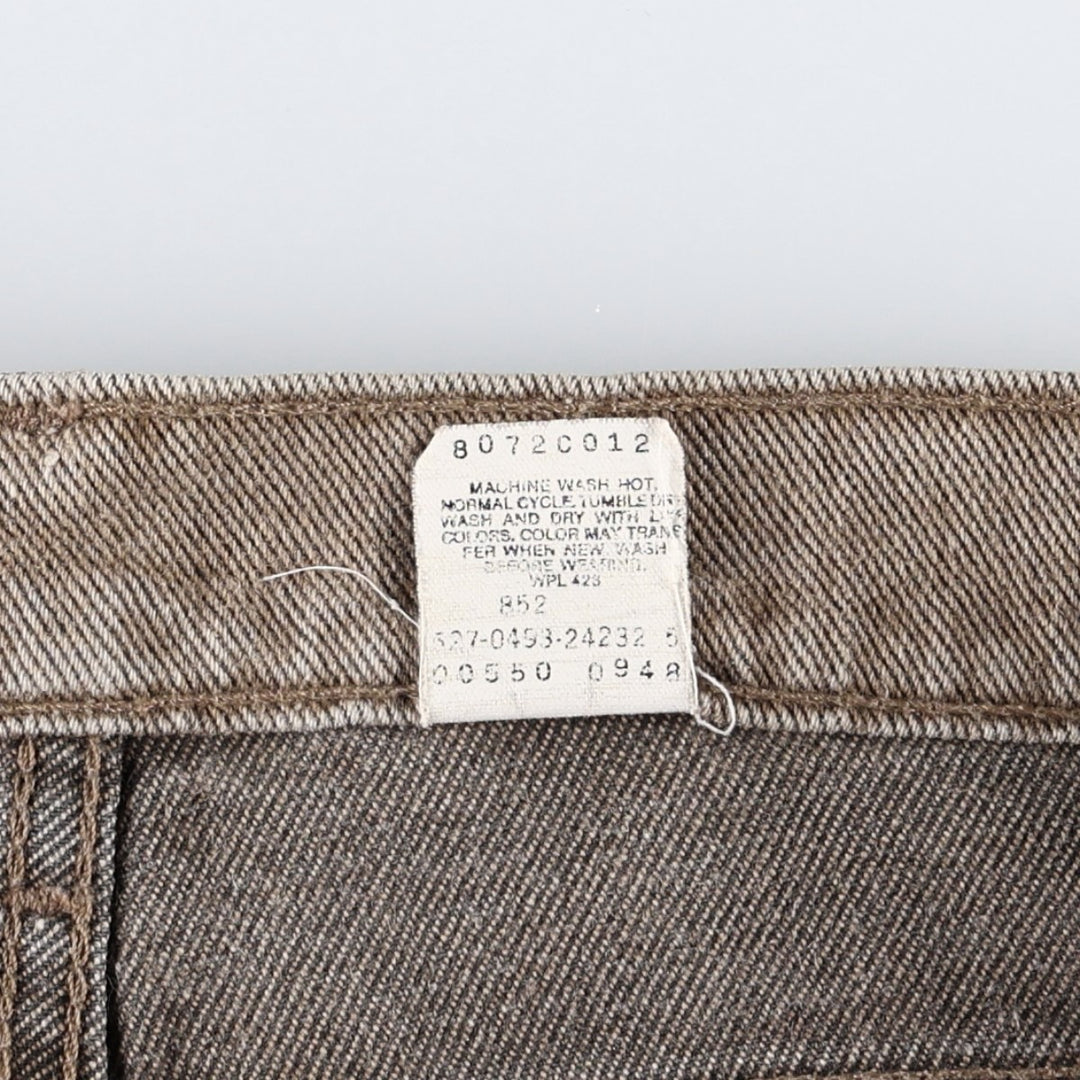 Levi's 550-0948 Tapered Denim Pants, Made in USA, Men's Size W34 (approx.) cotton Khaki type beige Vintage Second Hand