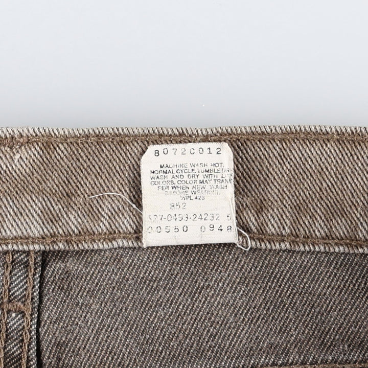 Levi's 550-0948 Tapered Denim Pants, Made in USA, Men's Size W34 (approx.) cotton Khaki type beige Vintage Second Hand