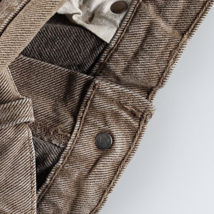 Levi's 550-0948 Tapered Denim Pants, Made in USA, Men's Size W34 (approx.) cotton Khaki type beige Vintage Second Hand