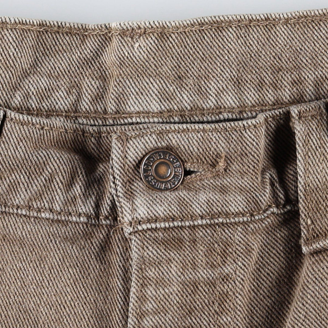 Levi's 550-0948 Tapered Denim Pants, Made in USA, Men's Size W34 (approx.) cotton Khaki type beige Vintage Second Hand