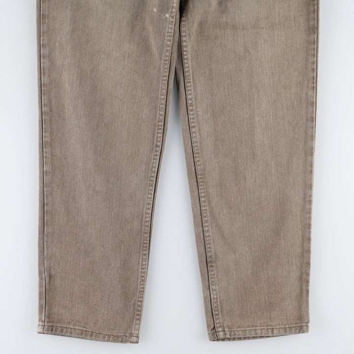Levi's 550-0948 Tapered Denim Pants, Made in USA, Men's Size W34 (approx.) cotton Khaki type beige Vintage Second Hand