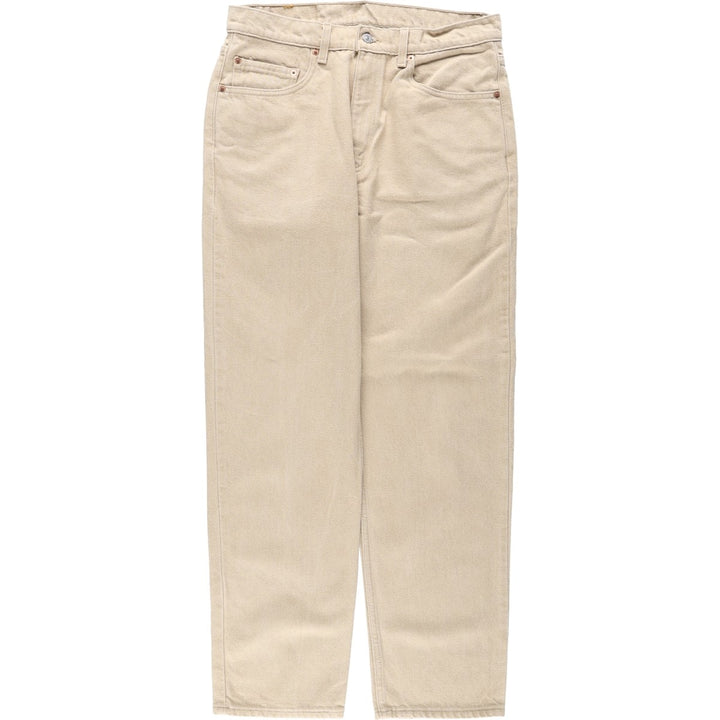 90'S Levi's 550 Relaxed Fit Tapered Denim Pants Made in USA Men's W34 Vintage cotton Beige type Vintage Second Hand
