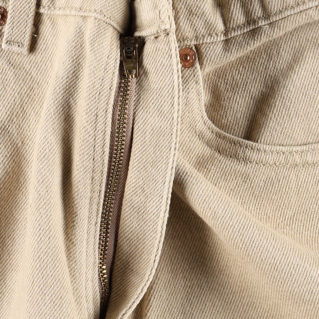 90'S Levi's 550 Relaxed Fit Tapered Denim Pants Made in USA Men's W34 Vintage cotton Beige type Vintage Second Hand