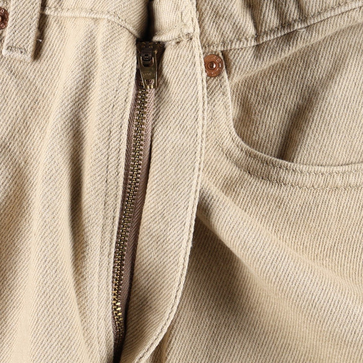 90'S Levi's 550 Relaxed Fit Tapered Denim Pants Made in USA Men's W34 Vintage cotton Beige type Vintage Second Hand