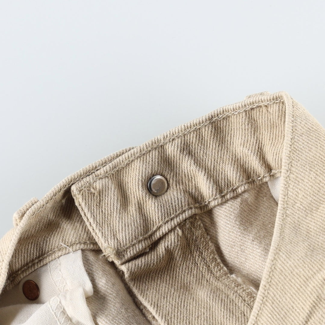 90'S Levi's 550 Relaxed Fit Tapered Denim Pants Made in USA Men's W34 Vintage cotton Beige type Vintage Second Hand