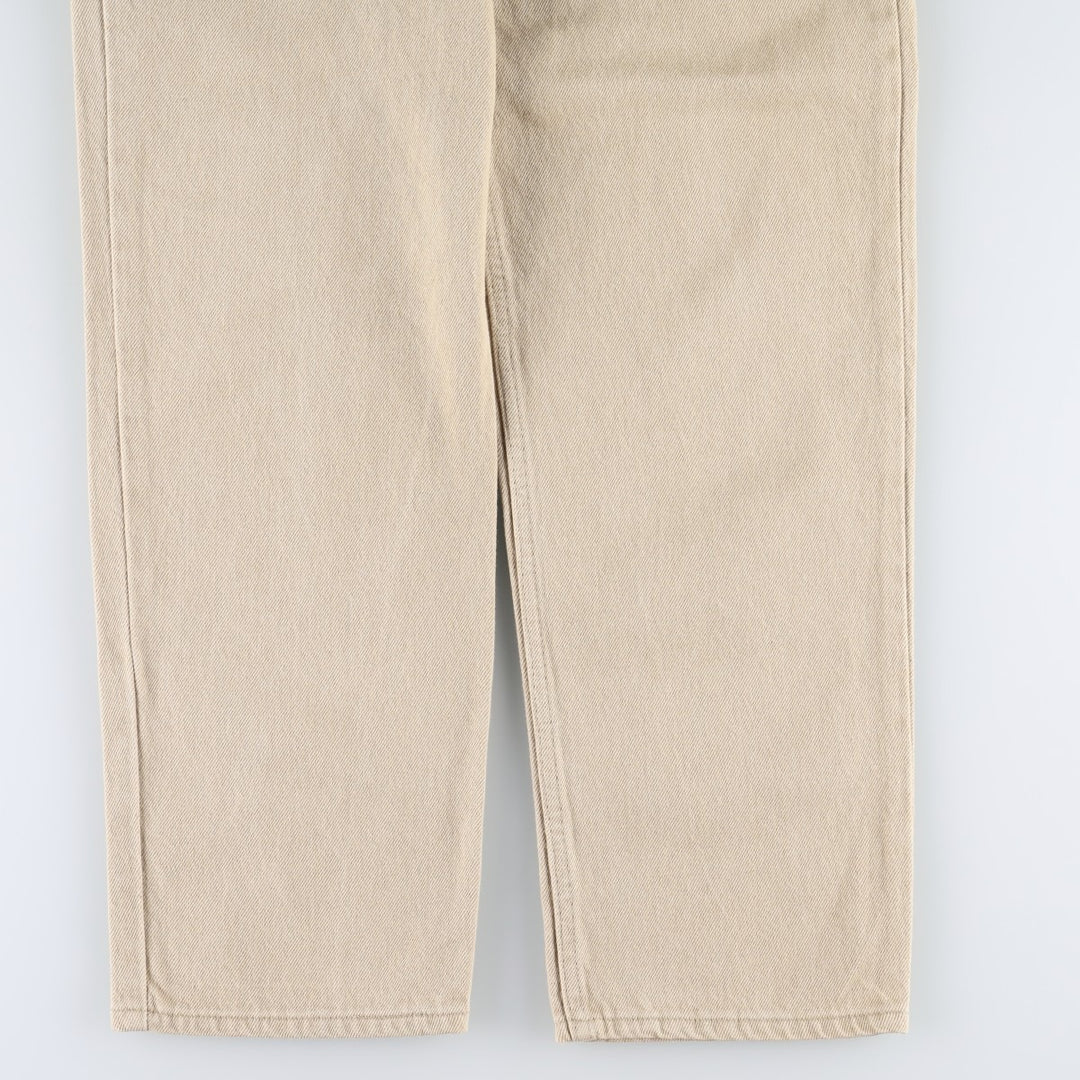 90'S Levi's 550 Relaxed Fit Tapered Denim Pants Made in USA Men's W34 Vintage cotton Beige type Vintage Second Hand