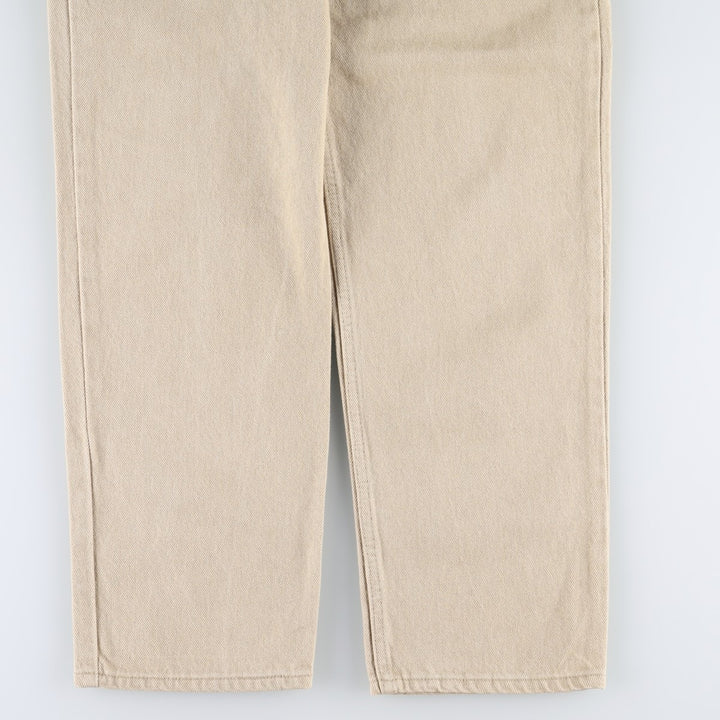 90'S Levi's 550 Relaxed Fit Tapered Denim Pants Made in USA Men's W34 Vintage cotton Beige type Vintage Second Hand