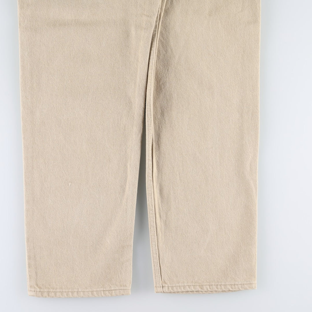 90'S Levi's 550 Relaxed Fit Tapered Denim Pants Made in USA Men's W34 Vintage cotton Beige type Vintage Second Hand