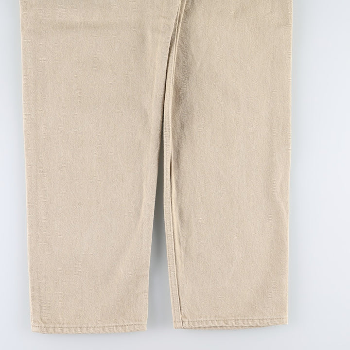 90'S Levi's 550 Relaxed Fit Tapered Denim Pants Made in USA Men's W34 Vintage cotton Beige type Vintage Second Hand