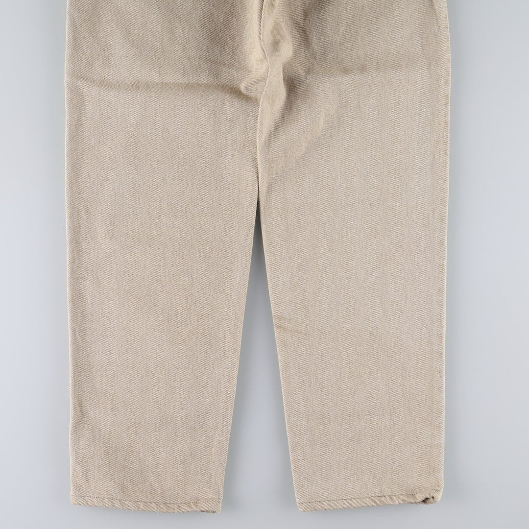 1990'S Levi's 550-4824 Tapered Denim Pants, Made in USA, Men's Size W32 (approx.), Vintage cotton Beige type Vintage Second Hand