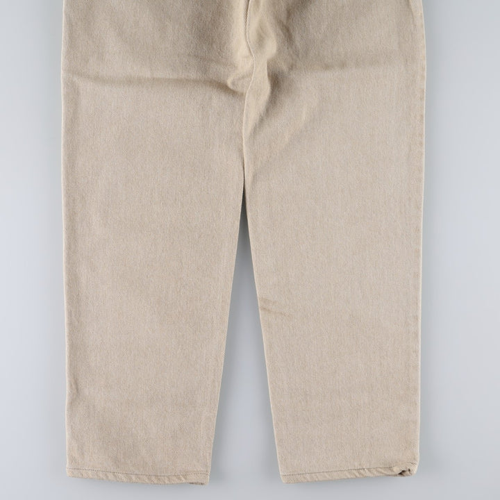 1990'S Levi's 550-4824 Tapered Denim Pants, Made in USA, Men's Size W32 (approx.), Vintage cotton Beige type Vintage Second Hand