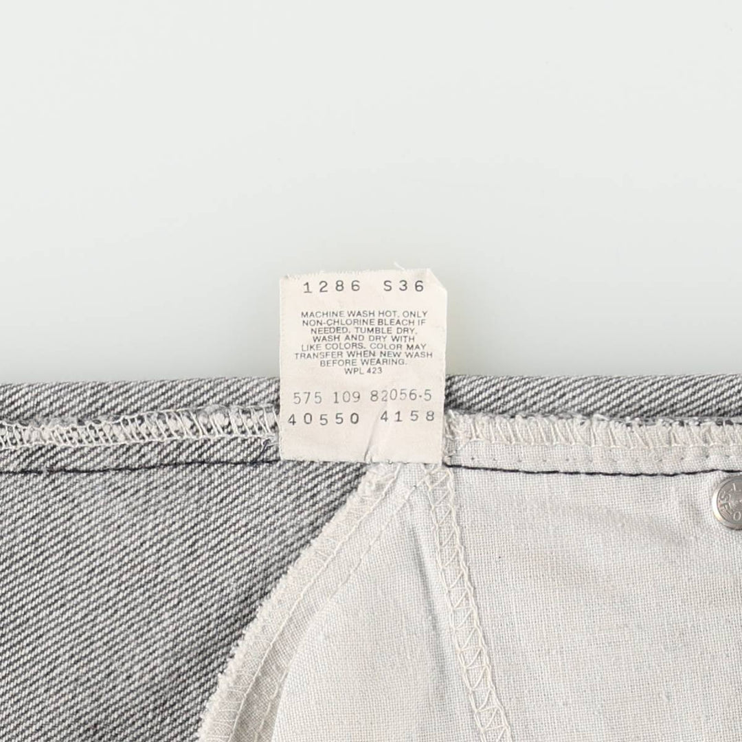 1990'S Levi's 40550 4158 Chemical Wash Tapered Denim Pants, Made in USA, Men's W32 (approx.), Vintage cotton gray type Vintage Second Hand
