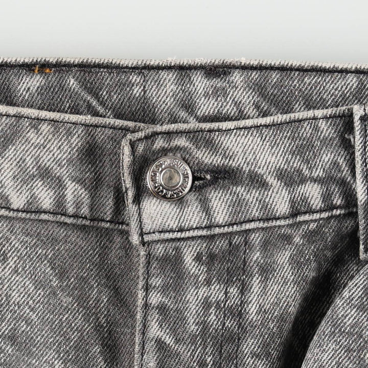 1990'S Levi's 40550 4158 Chemical Wash Tapered Denim Pants, Made in USA, Men's W32 (approx.), Vintage cotton gray type Vintage Second Hand