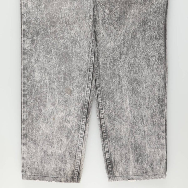 1990'S Levi's 40550 4158 Chemical Wash Tapered Denim Pants, Made in USA, Men's W32 (approx.), Vintage cotton gray type Vintage Second Hand