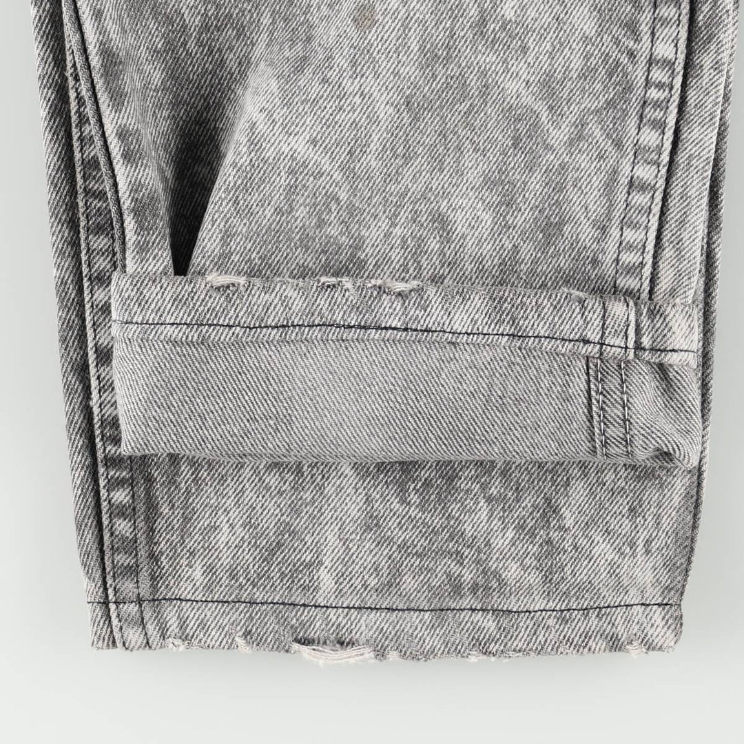 1990'S Levi's 40550 4158 Chemical Wash Tapered Denim Pants, Made in USA, Men's W32 (approx.), Vintage cotton gray type Vintage Second Hand