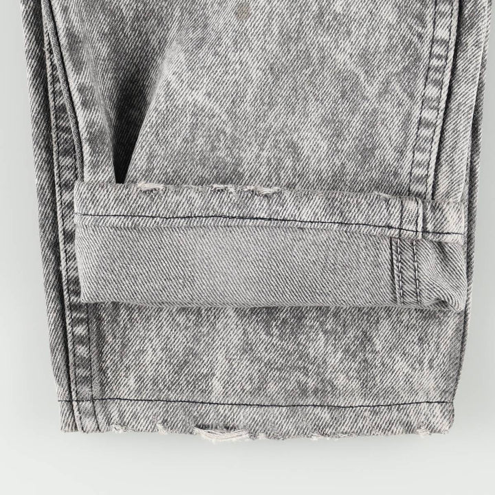 1990'S Levi's 40550 4158 Chemical Wash Tapered Denim Pants, Made in USA, Men's W32 (approx.), Vintage cotton gray type Vintage Second Hand