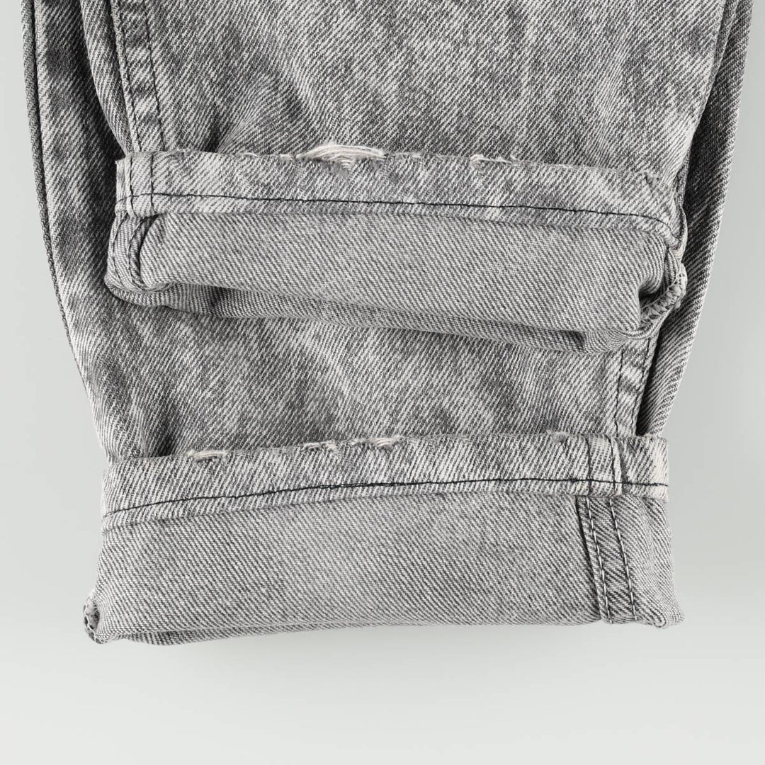 1990'S Levi's 40550 4158 Chemical Wash Tapered Denim Pants, Made in USA, Men's W32 (approx.), Vintage cotton gray type Vintage Second Hand